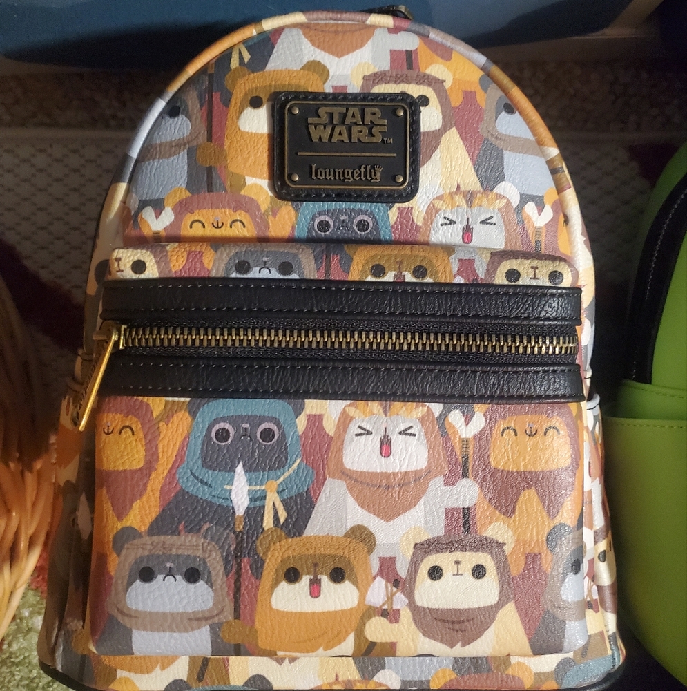 BNWT Star Wars Loungefly Chibi Ewok Backpack.